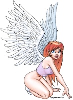 Angel in socks